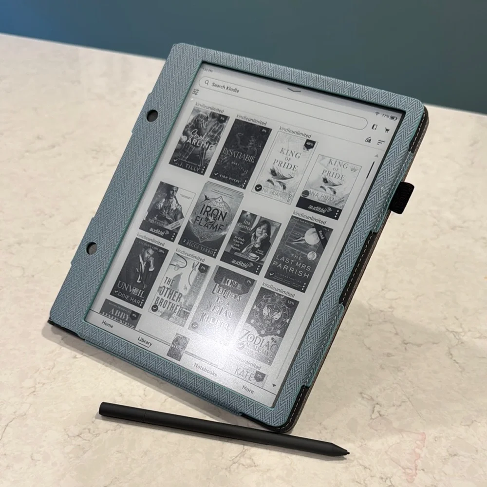 Amazon Blue eBook Reader with Sleek Design